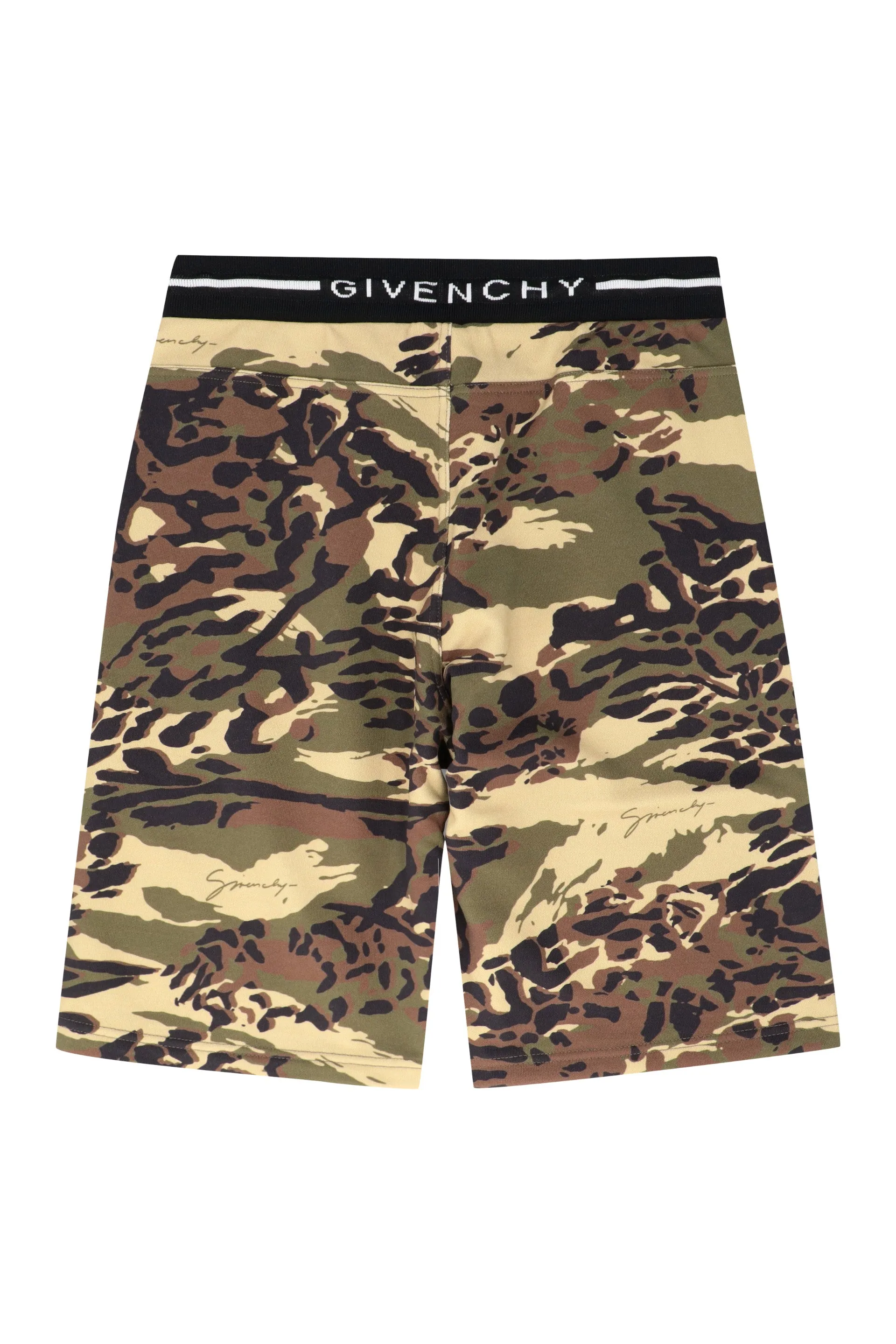 Givenchy Kids Camouflage Print Shorts