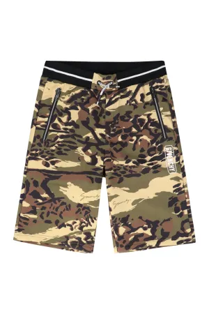 Givenchy Kids Camouflage Print Shorts