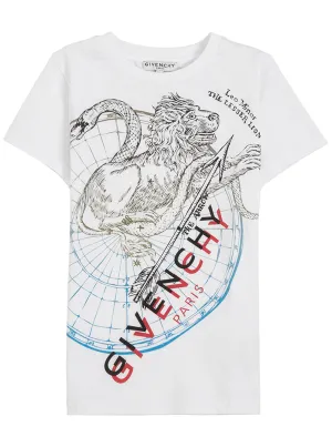 Givenchy Kids Graphic Logo Printed T-Shirt