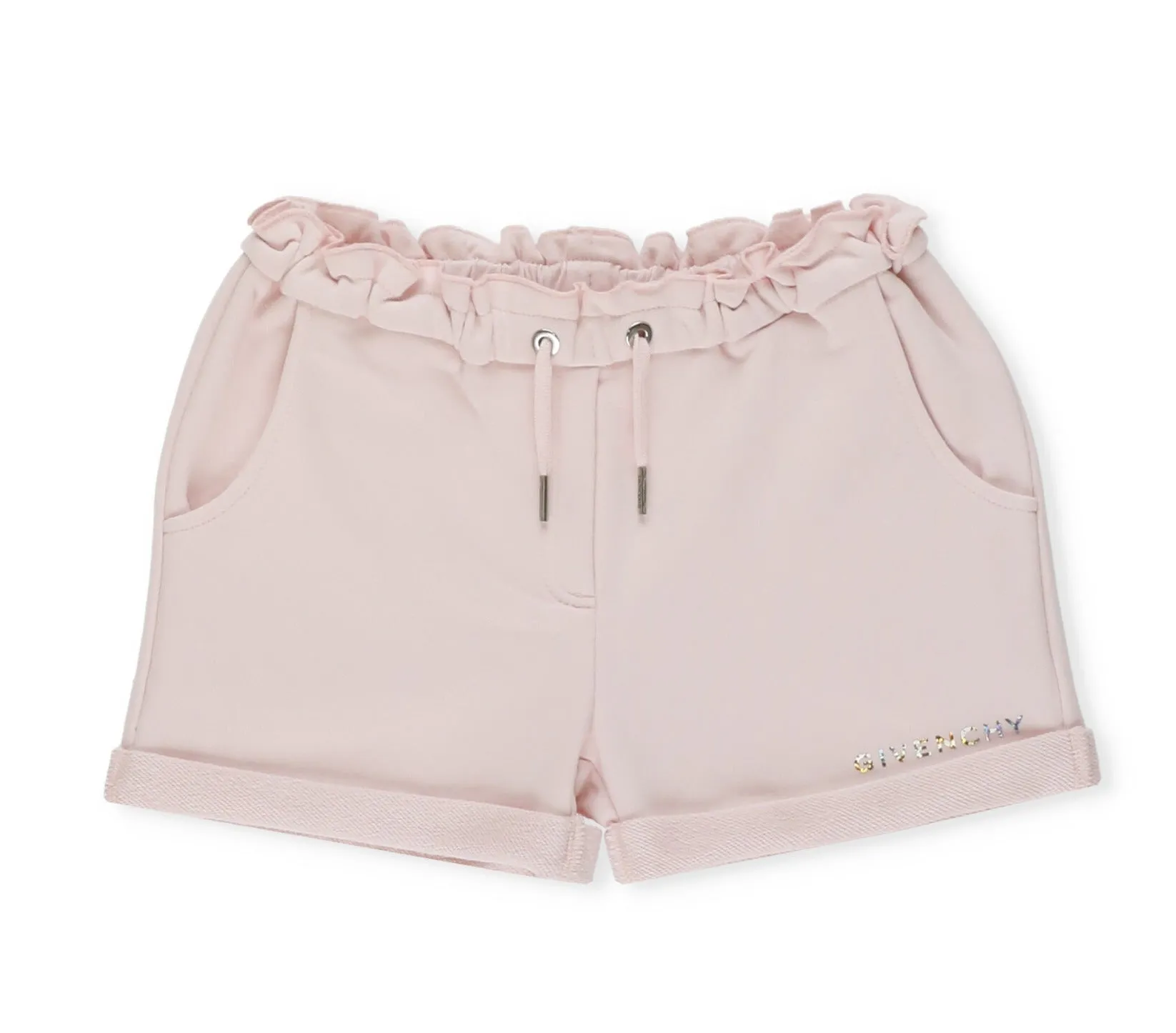 Givenchy Kids High Waist Drawstring Shorts