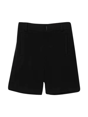 Givenchy Kids High Waist Straight Leg Shorts