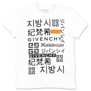 Givenchy Kids Languages Print T-Shirt