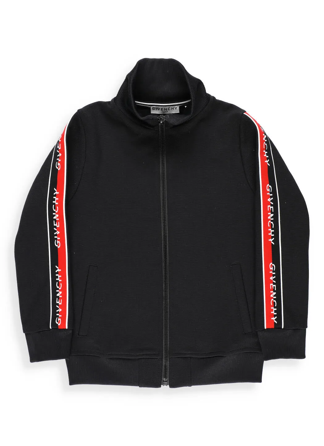 Givenchy Kids Logo Band Zipped Track Jacket