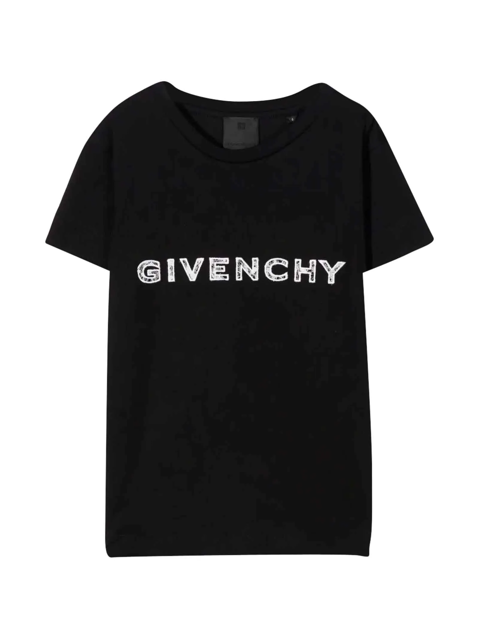 Givenchy Kids Logo Embellished Crewneck T-Shirt