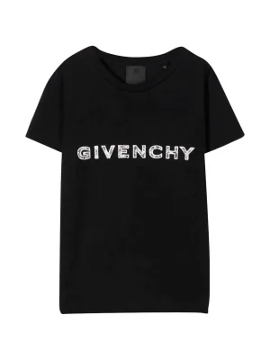 Givenchy Kids Logo Embellished Crewneck T-Shirt