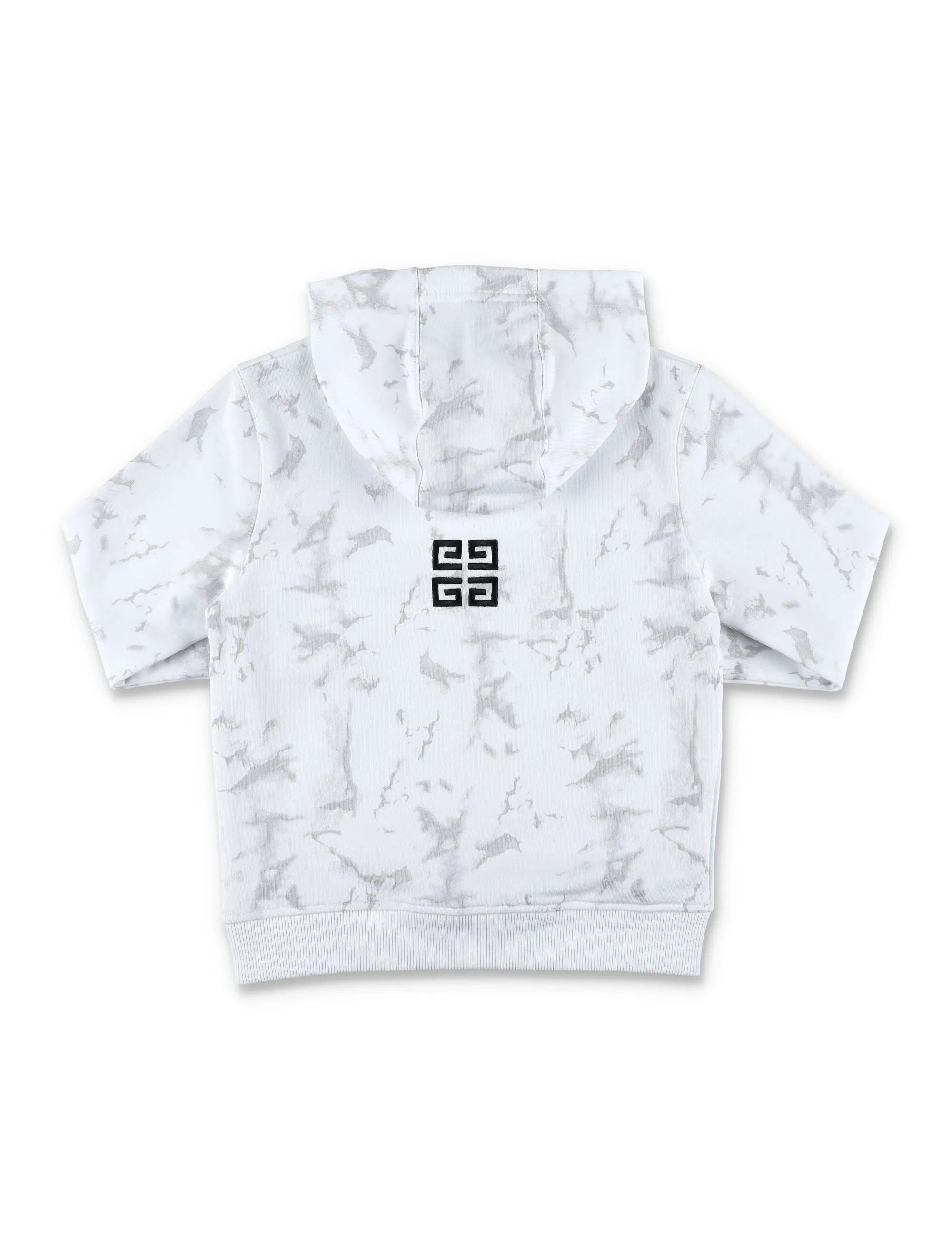 Givenchy Kids Logo Embroidered Marbled Printed Hoodie