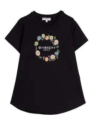 Givenchy Kids Logo Embroidered T-Shirt