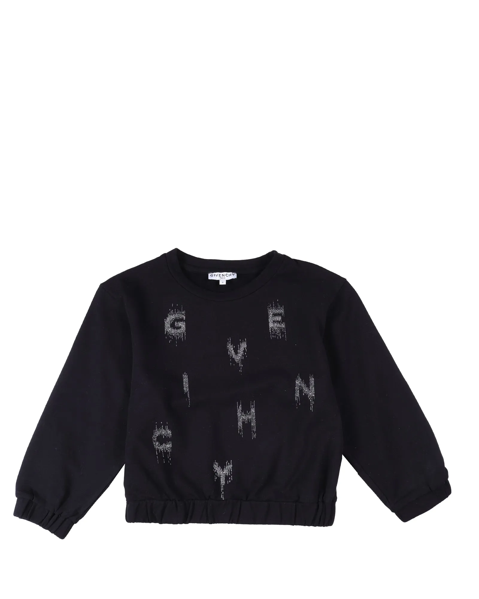Givenchy Kids Logo Glittered Crewneck Sweatshirt