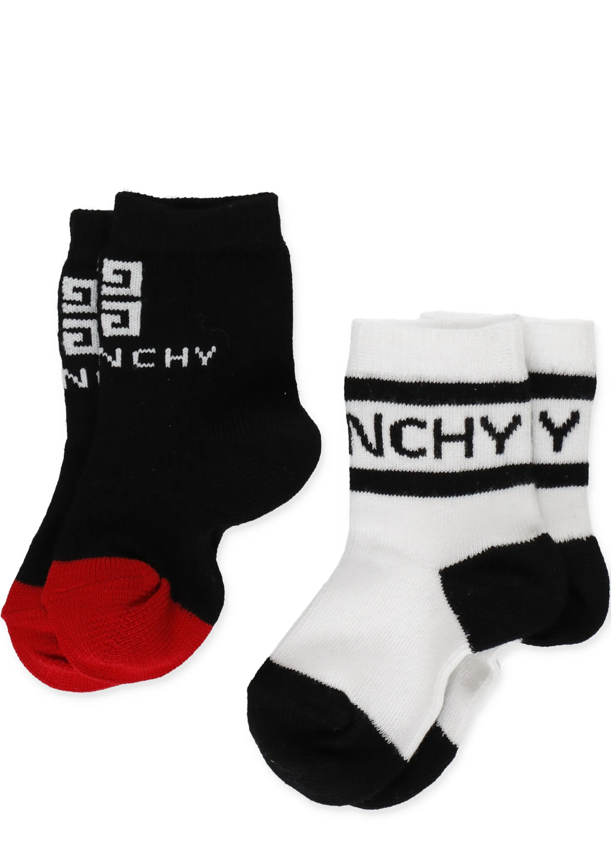 Givenchy Kids Logo Intarsia Two-Pack Socks