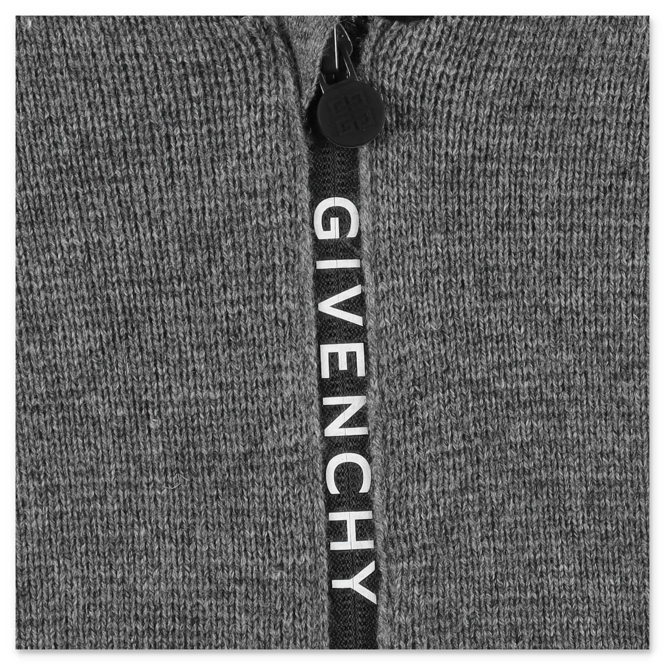 Givenchy Kids Logo Knit Bomber Jacket