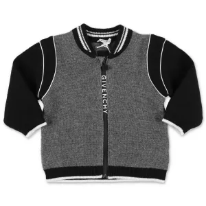 Givenchy Kids Logo Knit Bomber Jacket
