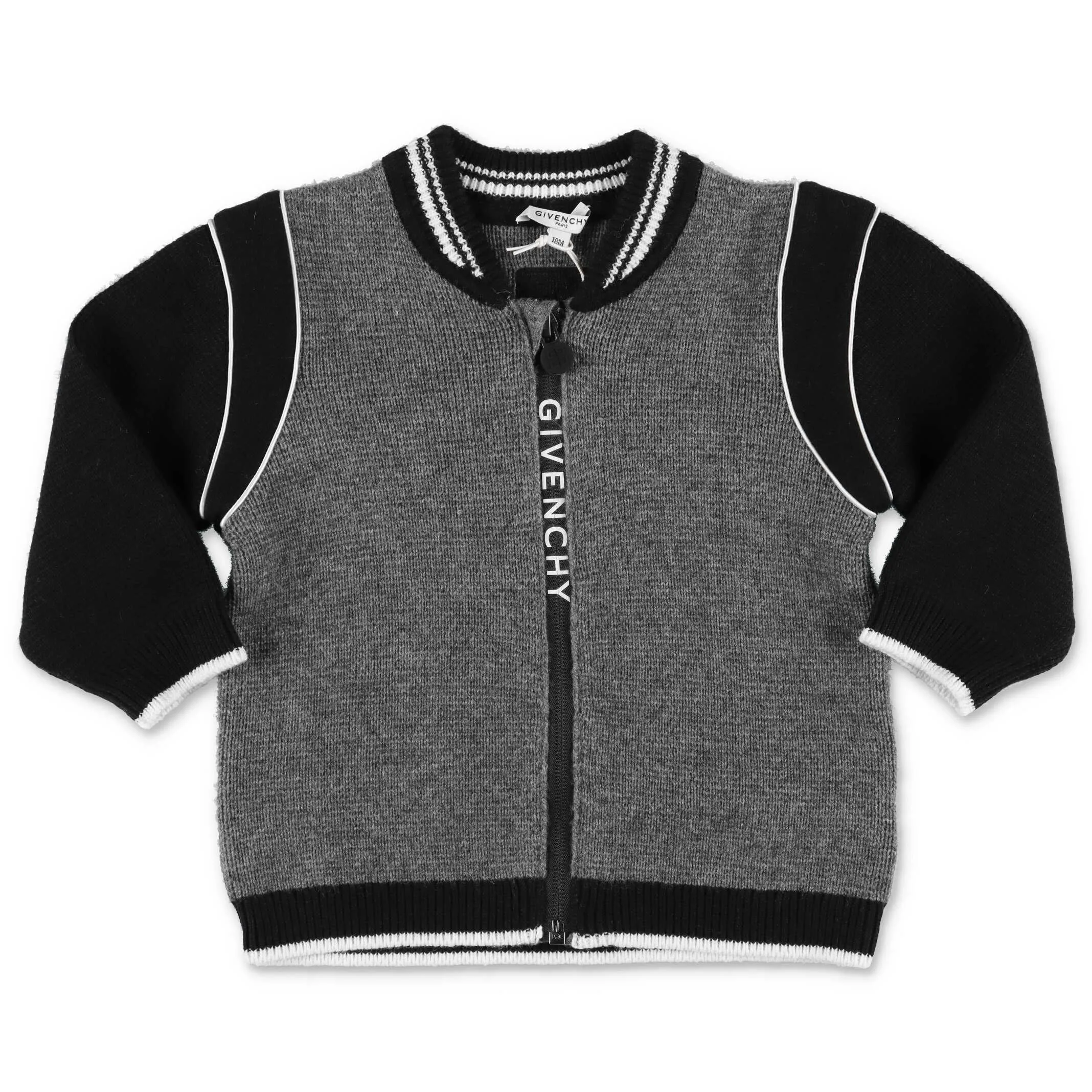 Givenchy Kids Logo Knit Bomber Jacket