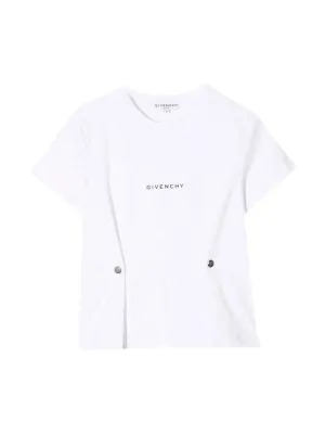 Givenchy Kids Logo Monogram Crewneck T-Shirt