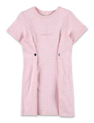 Givenchy Kids Logo Monogram Short Sleeved T-Shirt Dress