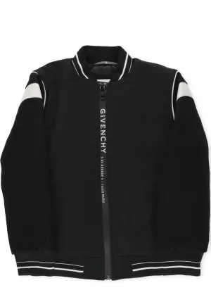 Givenchy Kids Logo Print Bomber Jacket