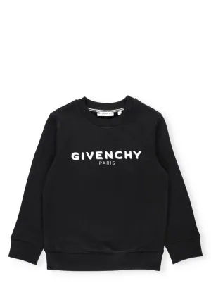 Givenchy Kids Logo Print Crewneck Sweatshirt