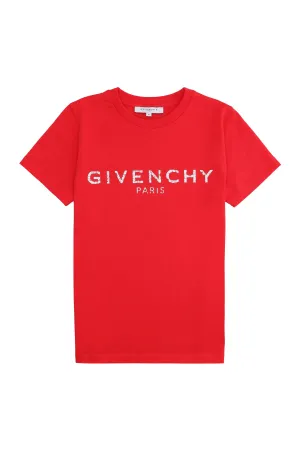 Givenchy Kids Logo Print Crewneck T-Shirt