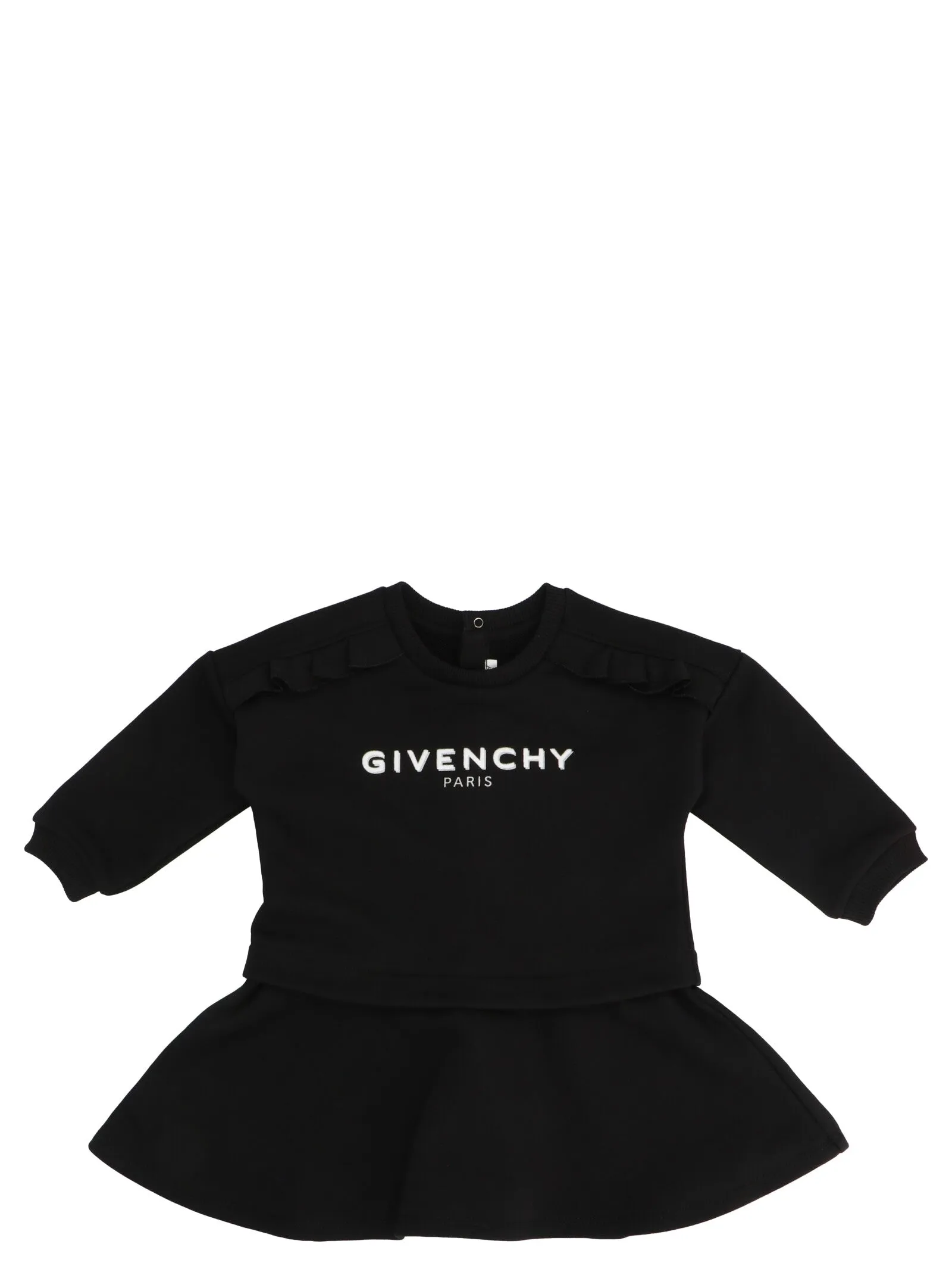 Givenchy Kids Logo Print Long-Sleeve Dress