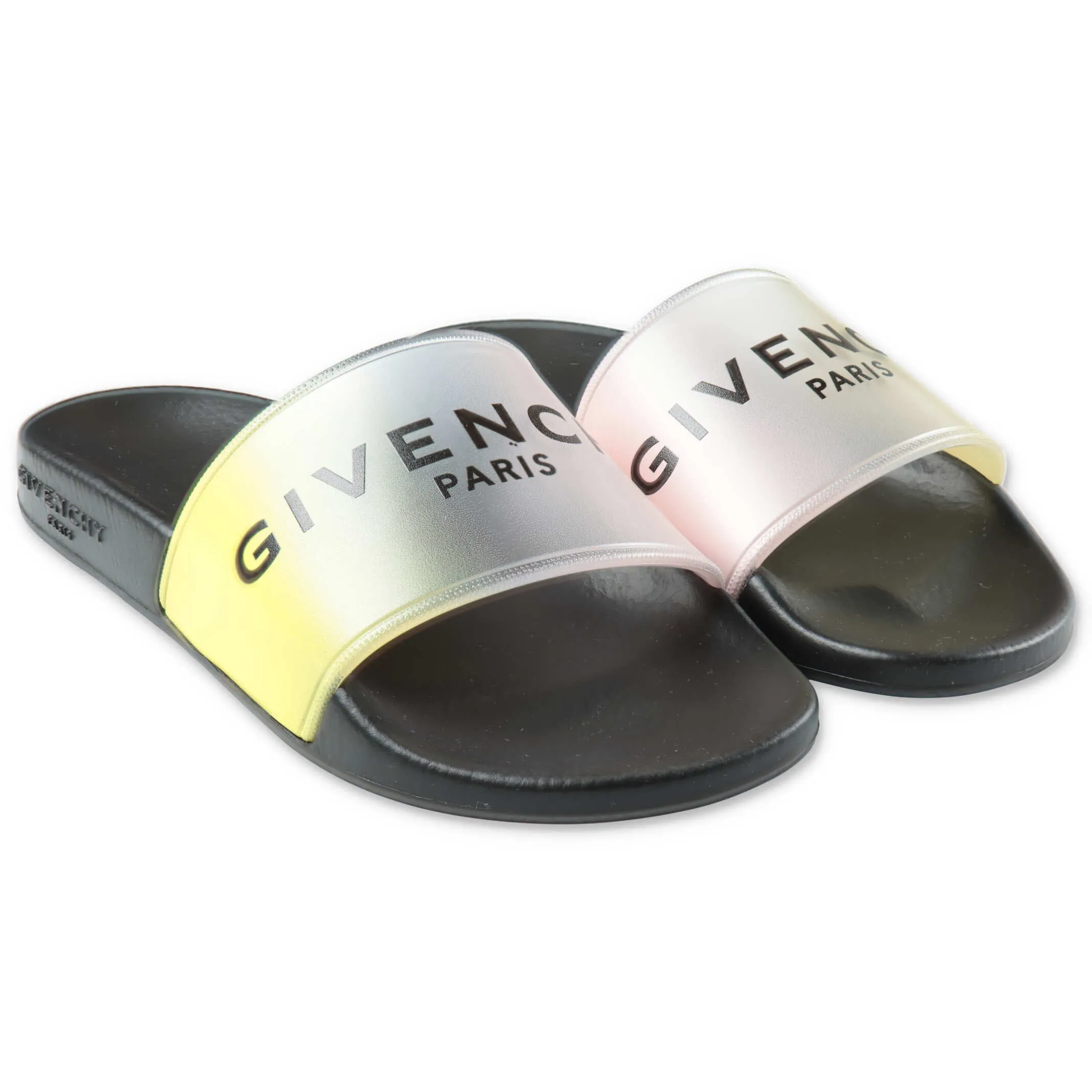 Givenchy Kids Logo Print Slide Sandals