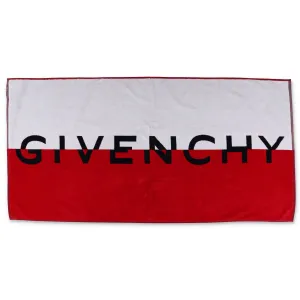Givenchy Kids Logo Print Two-Tone Towel