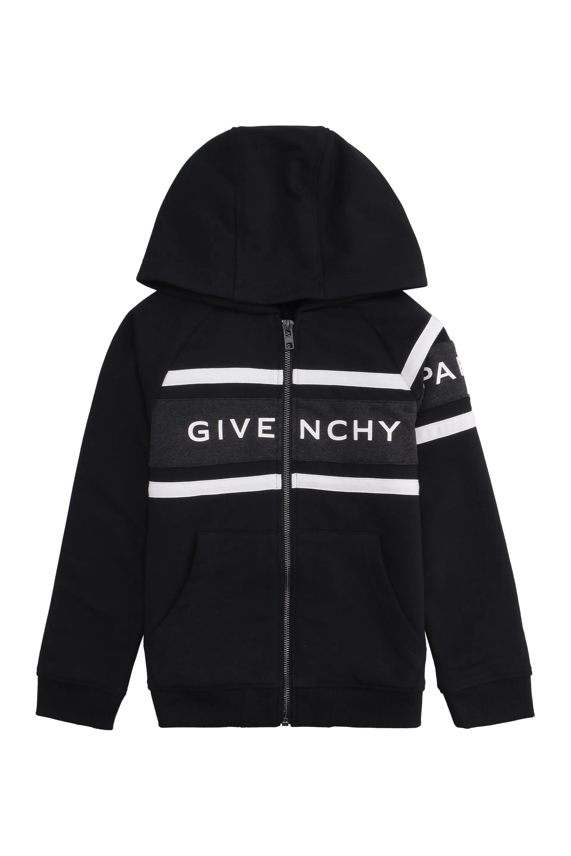 Givenchy Kids Logo Print Zip-Up Hoodie
