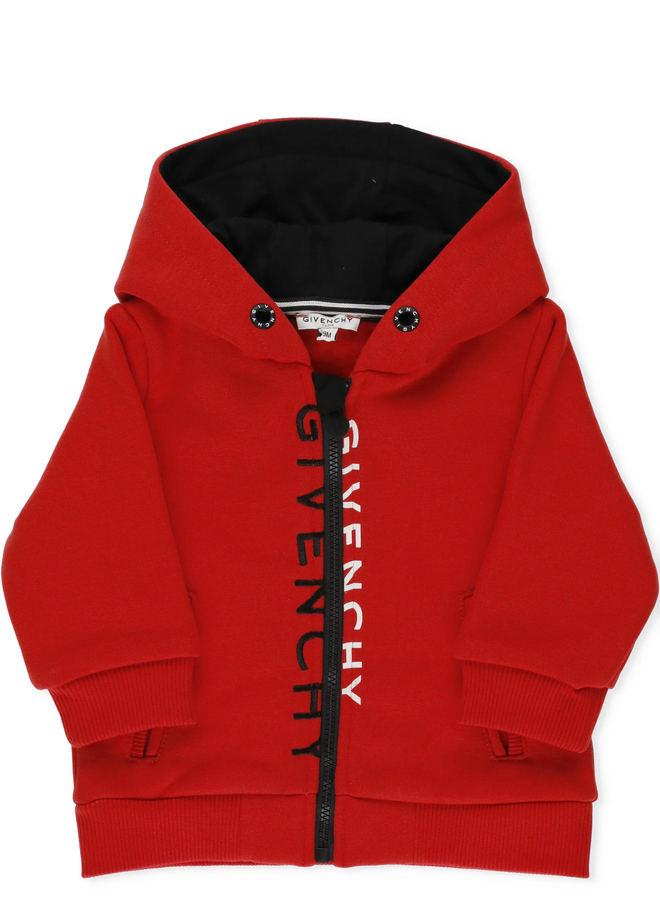 Givenchy Kids Logo Print Zipped Hoodie