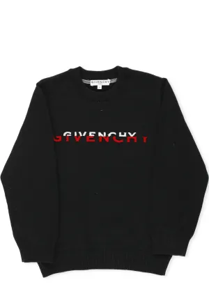 Givenchy Kids Logo Printed Crewneck Jumper