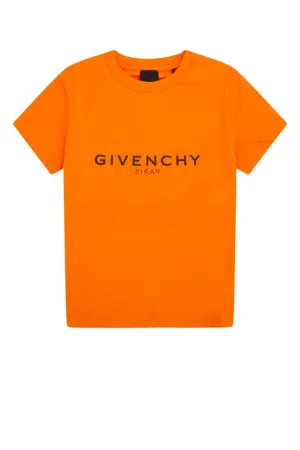 Givenchy Kids Logo Printed Crewneck T-Shirt