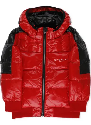 Givenchy Kids Logo Printed Down Jacket