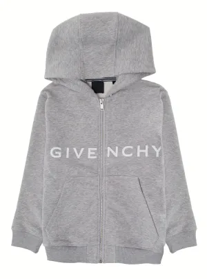 Givenchy Kids Logo Printed Drawstring Hoodie