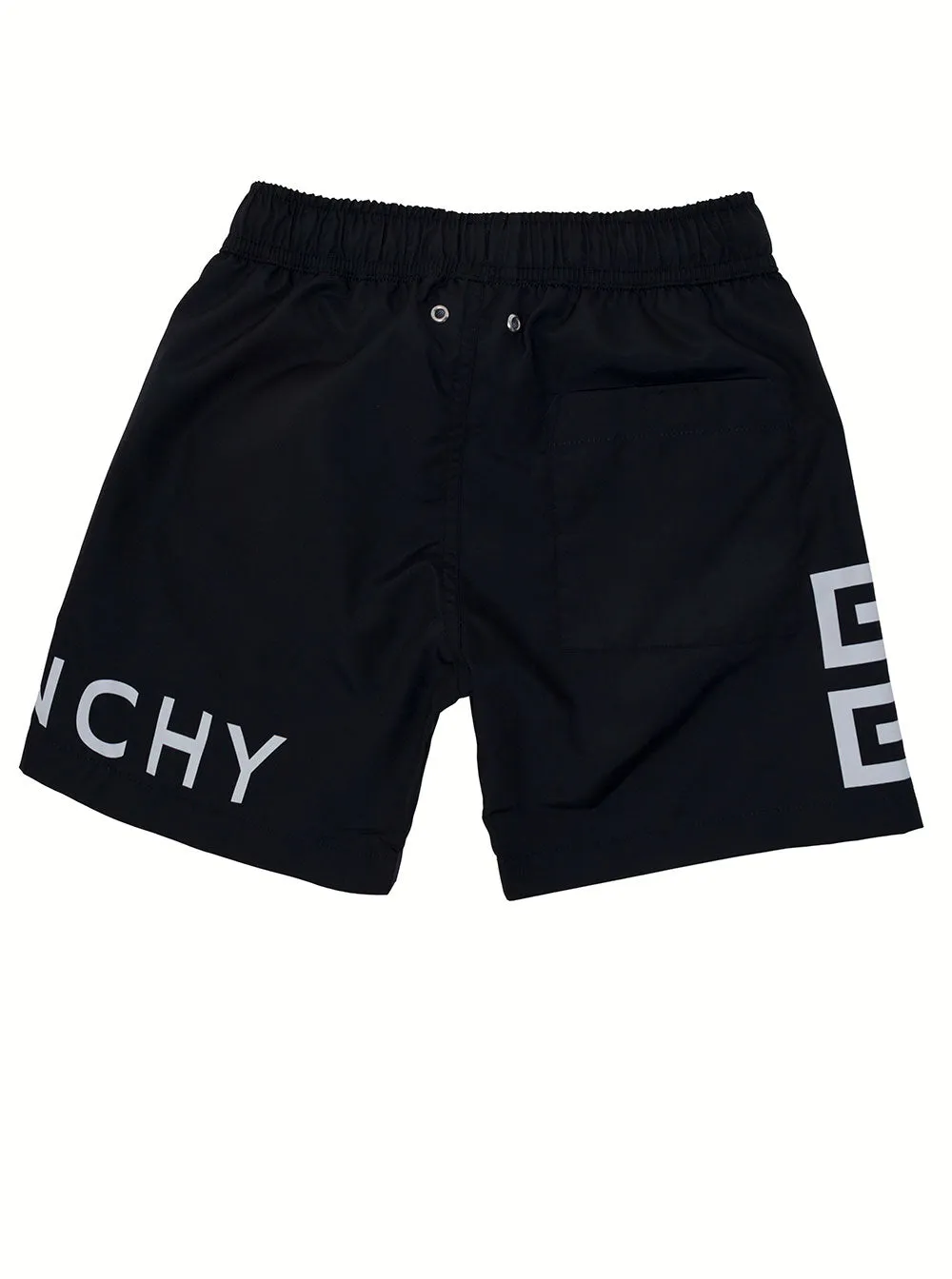 Givenchy Kids Logo Printed Drawstring Swim Shorts