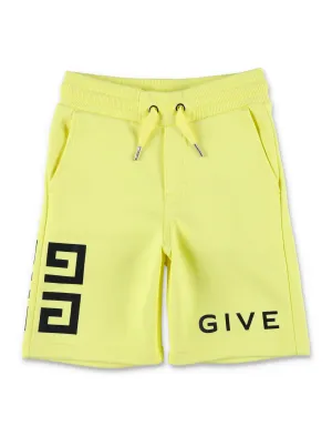 Givenchy Kids Logo Printed Drawstring Track Shorts