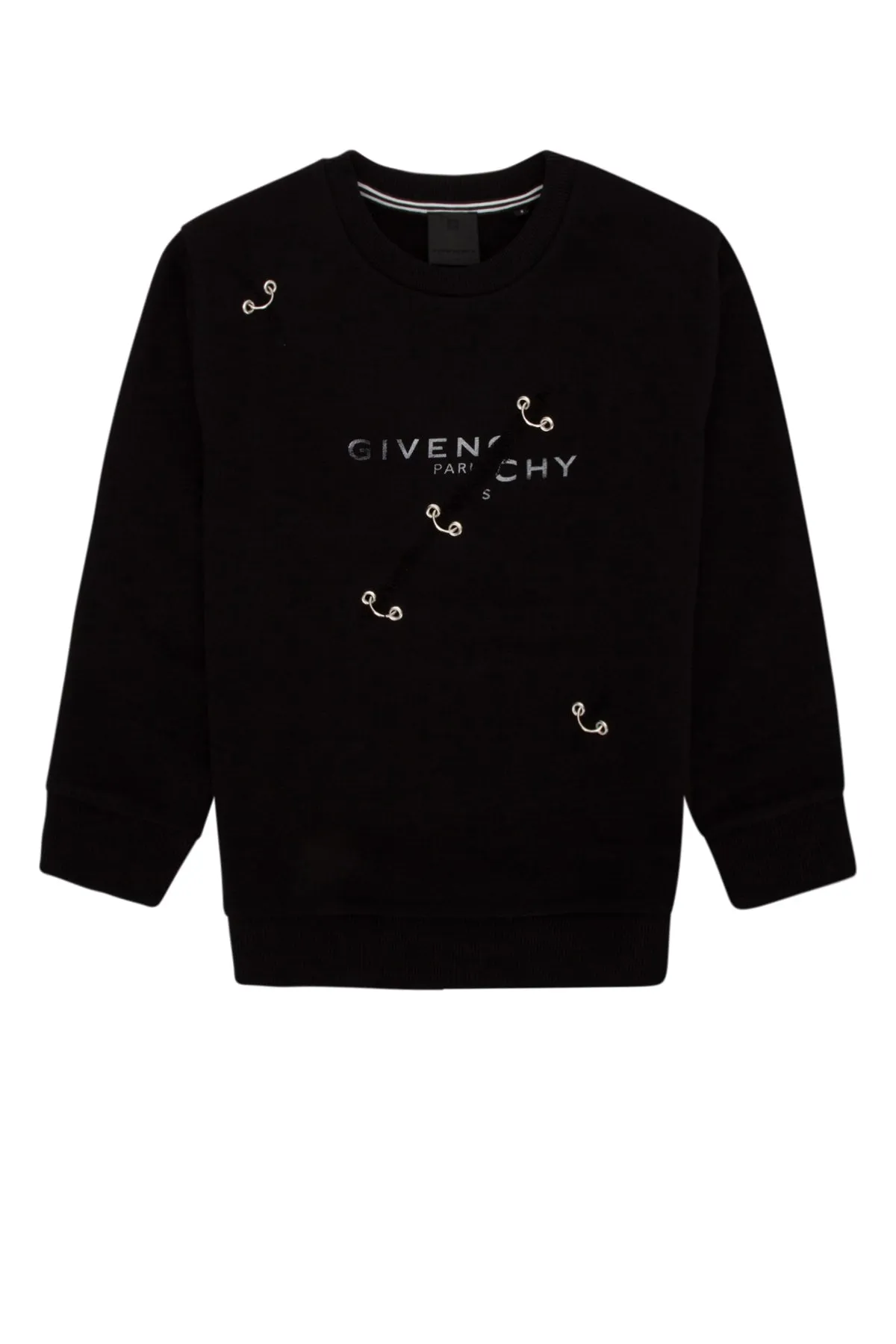 Givenchy Kids Logo Printed Ripped-Effect Sweatshirt