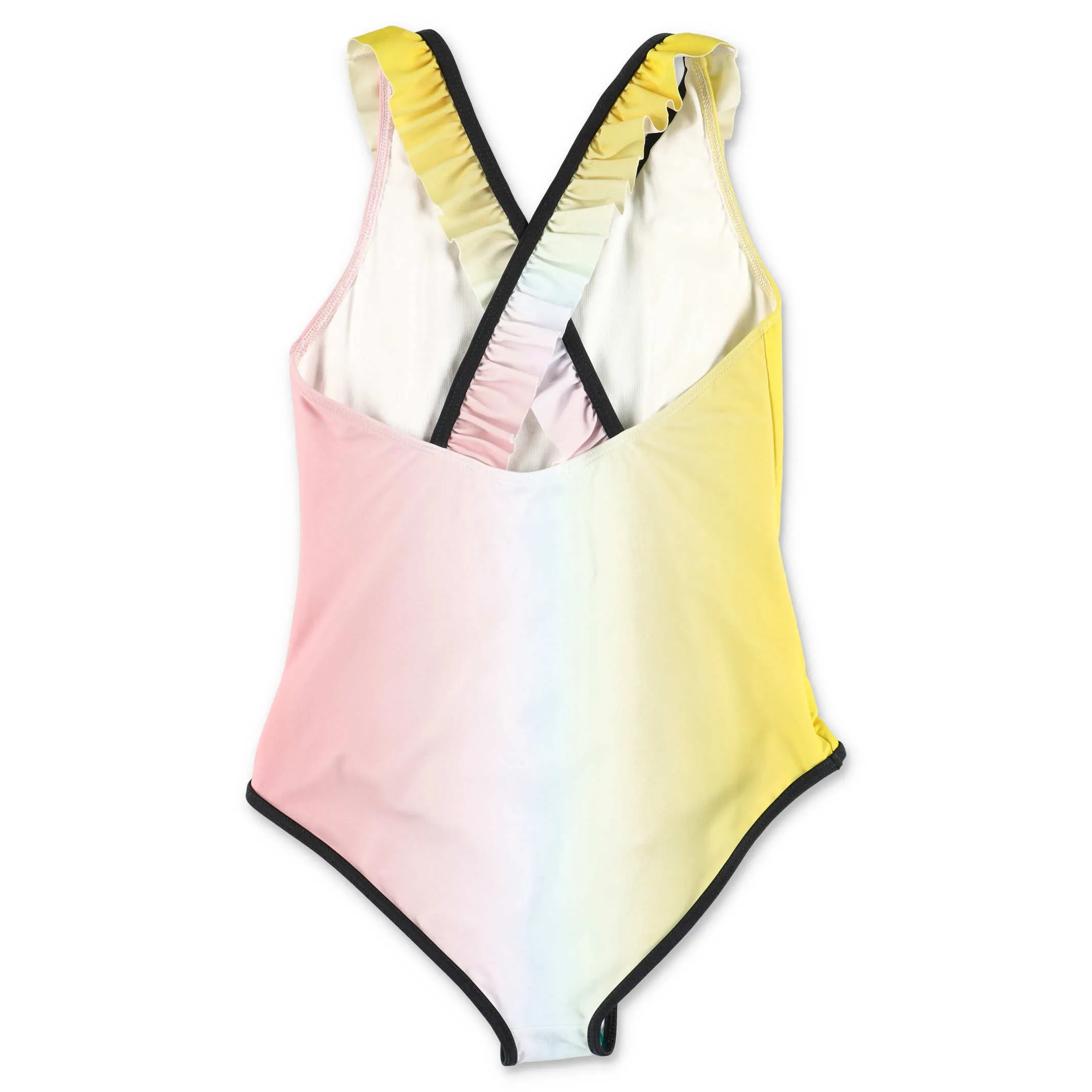 Givenchy Kids Logo Printed Ruffled Swimsuit