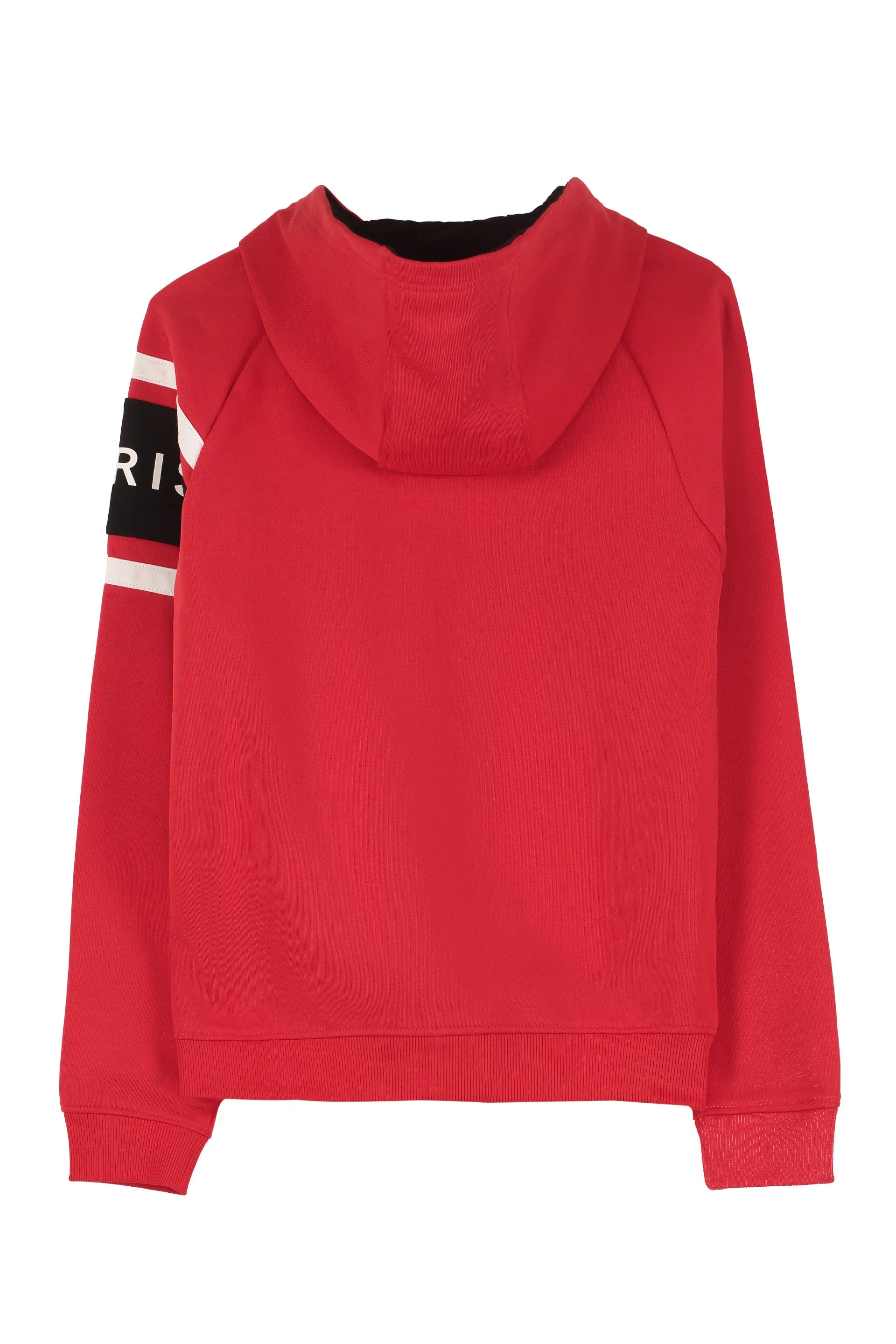 Givenchy Kids Logo Stripe Print Zipped Hoodie