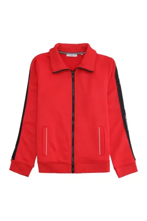 Givenchy Kids Logo Tape Zipped Track Jacket