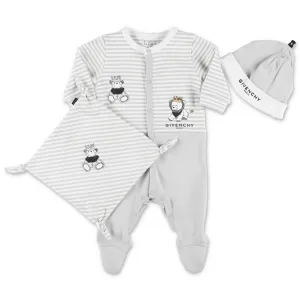 Givenchy Kids Striped Animal Print Babygrow Set
