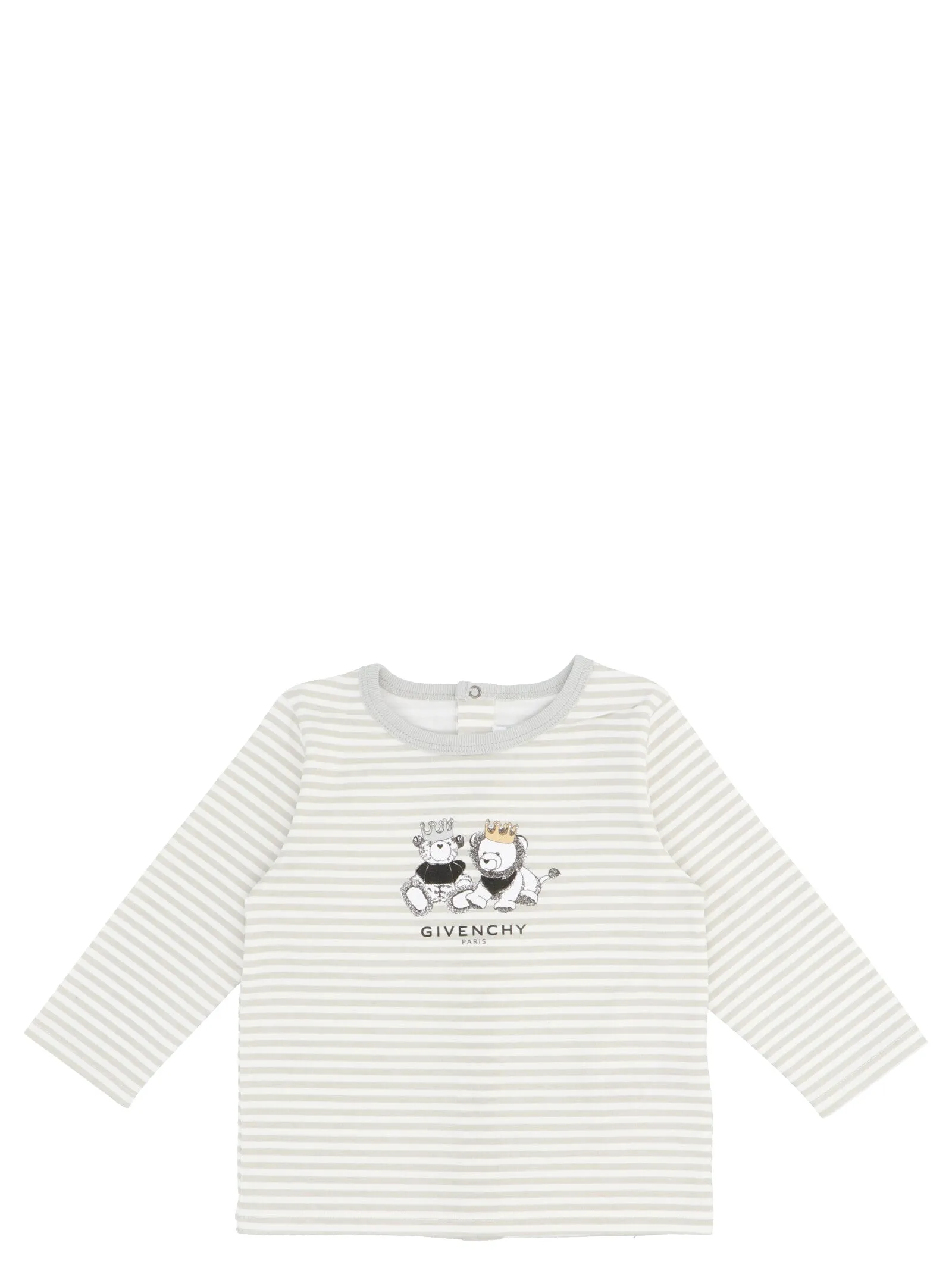 Givenchy Kids Striped Logo Print Onesie Set