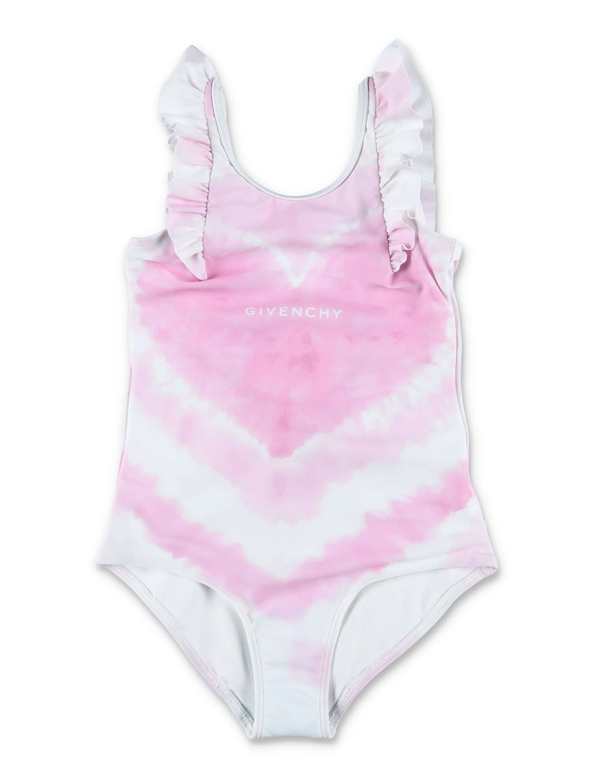 Givenchy Kids Tie Dye Logo Printed One Pice Swimsuit