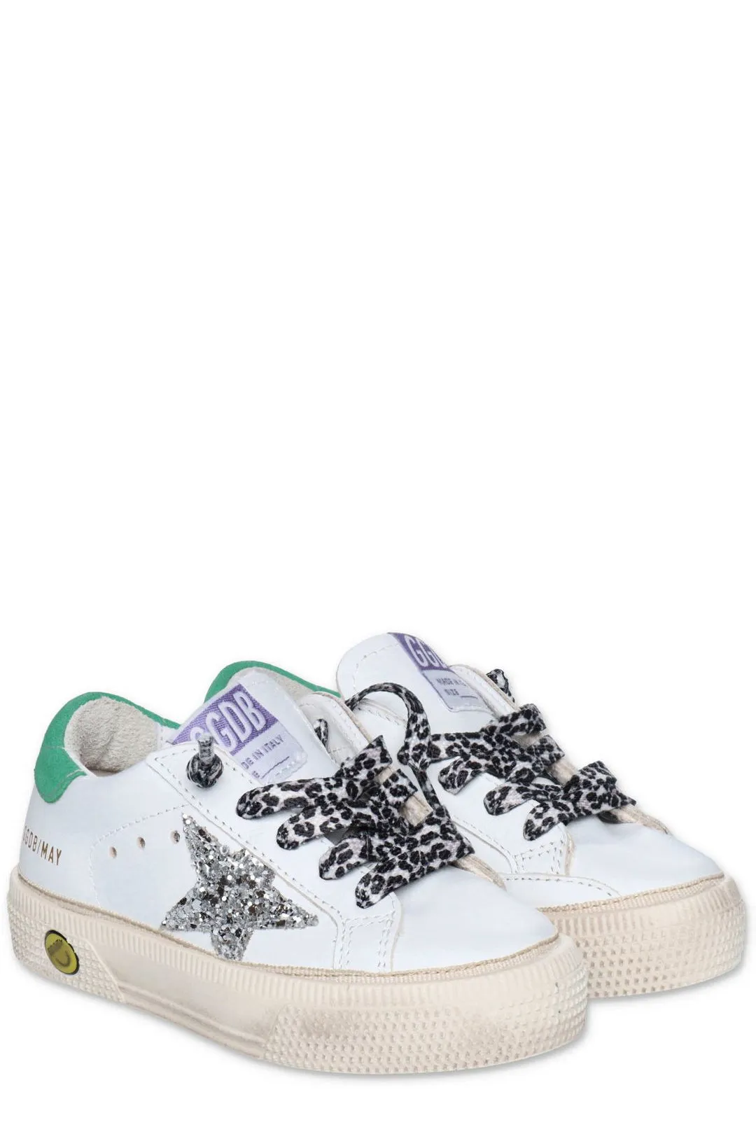 Golden Goose Kids Round Toe Lace-Up Sneakers