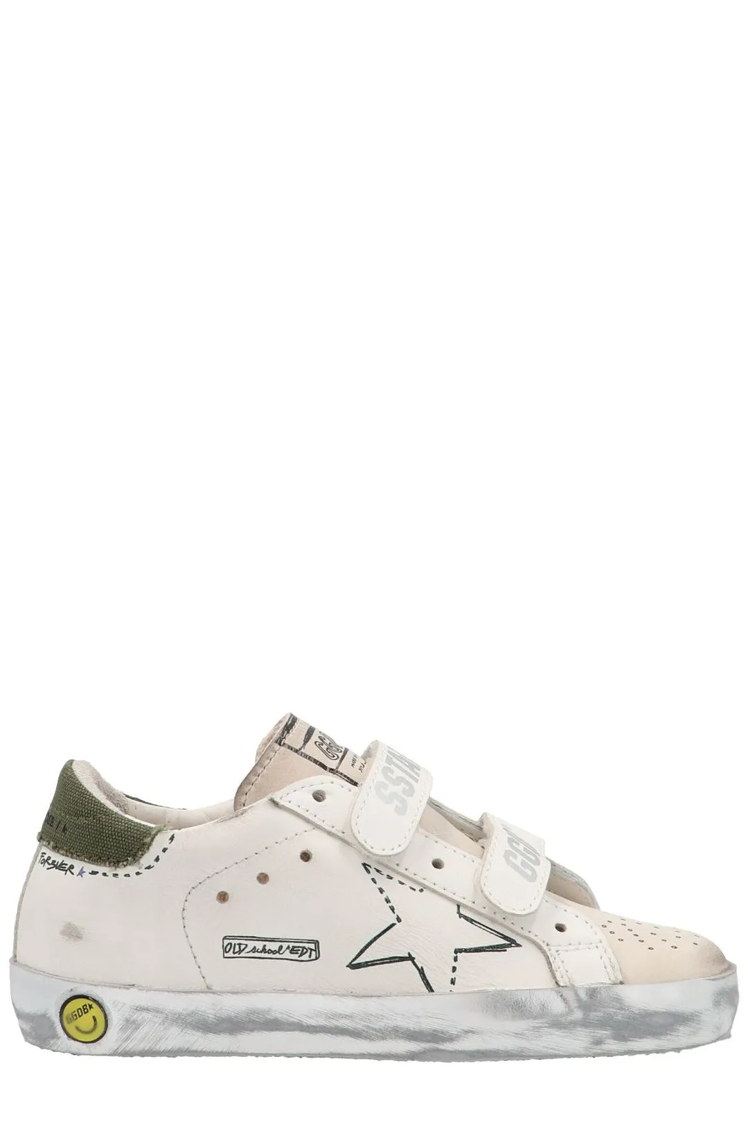 Golden Goose Kids Star Patch Touch-Strap Sneakers