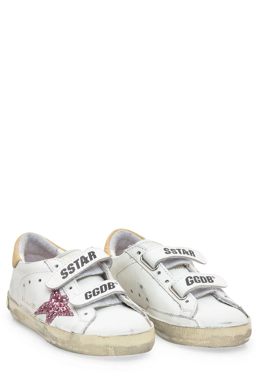 Golden Goose Kids Star Patch Touch-Strap Sneakers