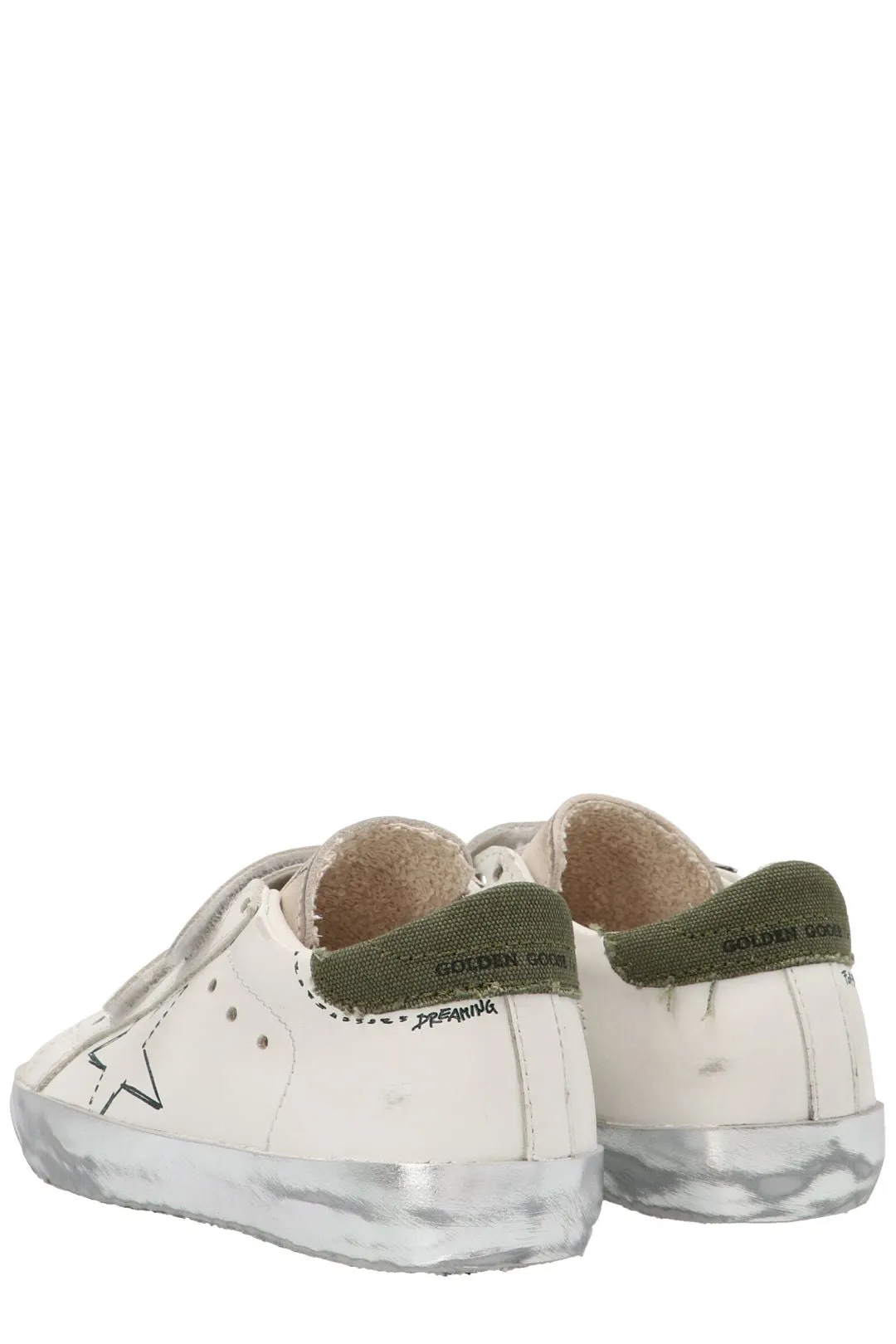 Golden Goose Kids Star Patch Touch-Strap Sneakers