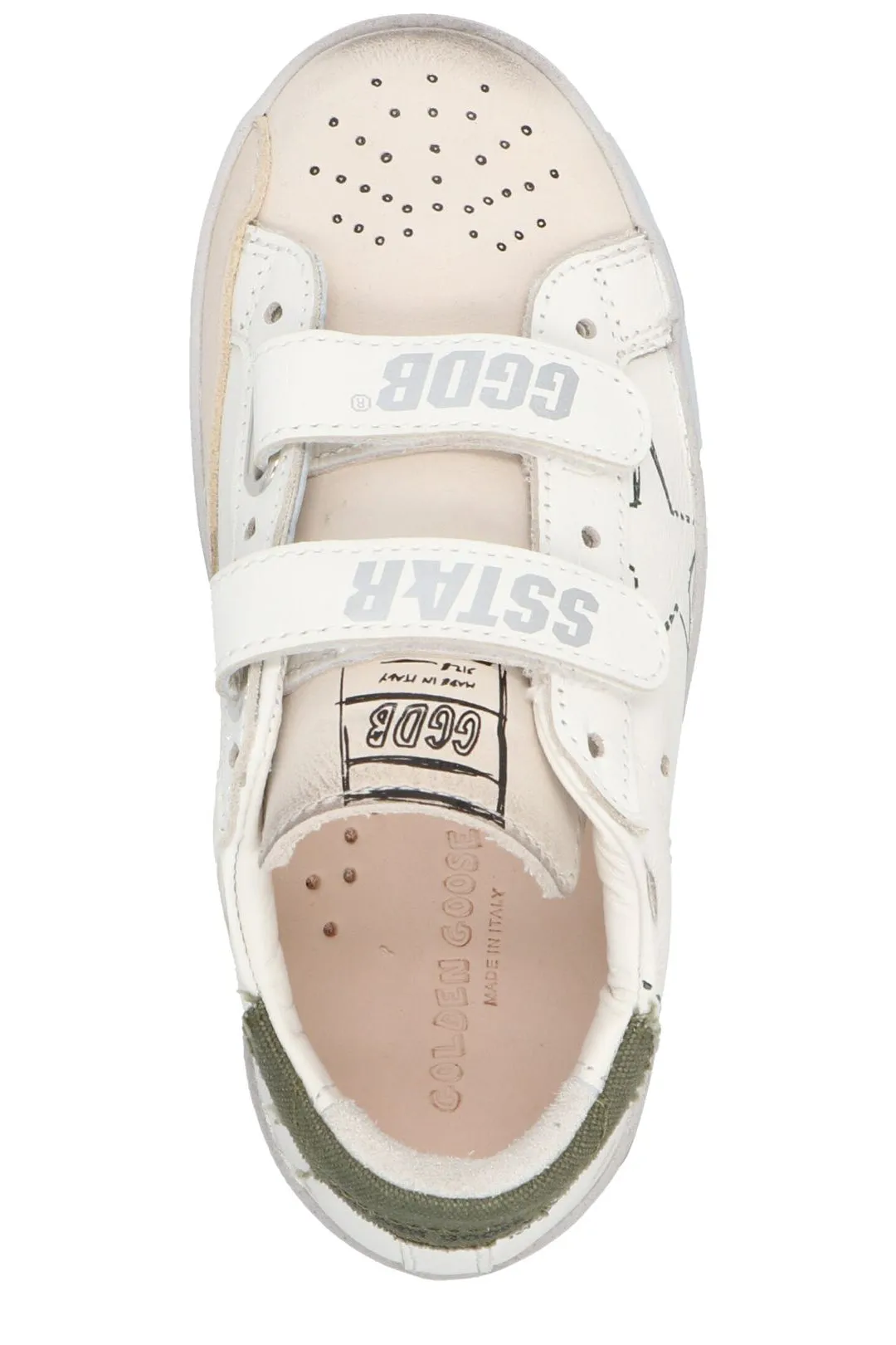 Golden Goose Kids Star Patch Touch-Strap Sneakers