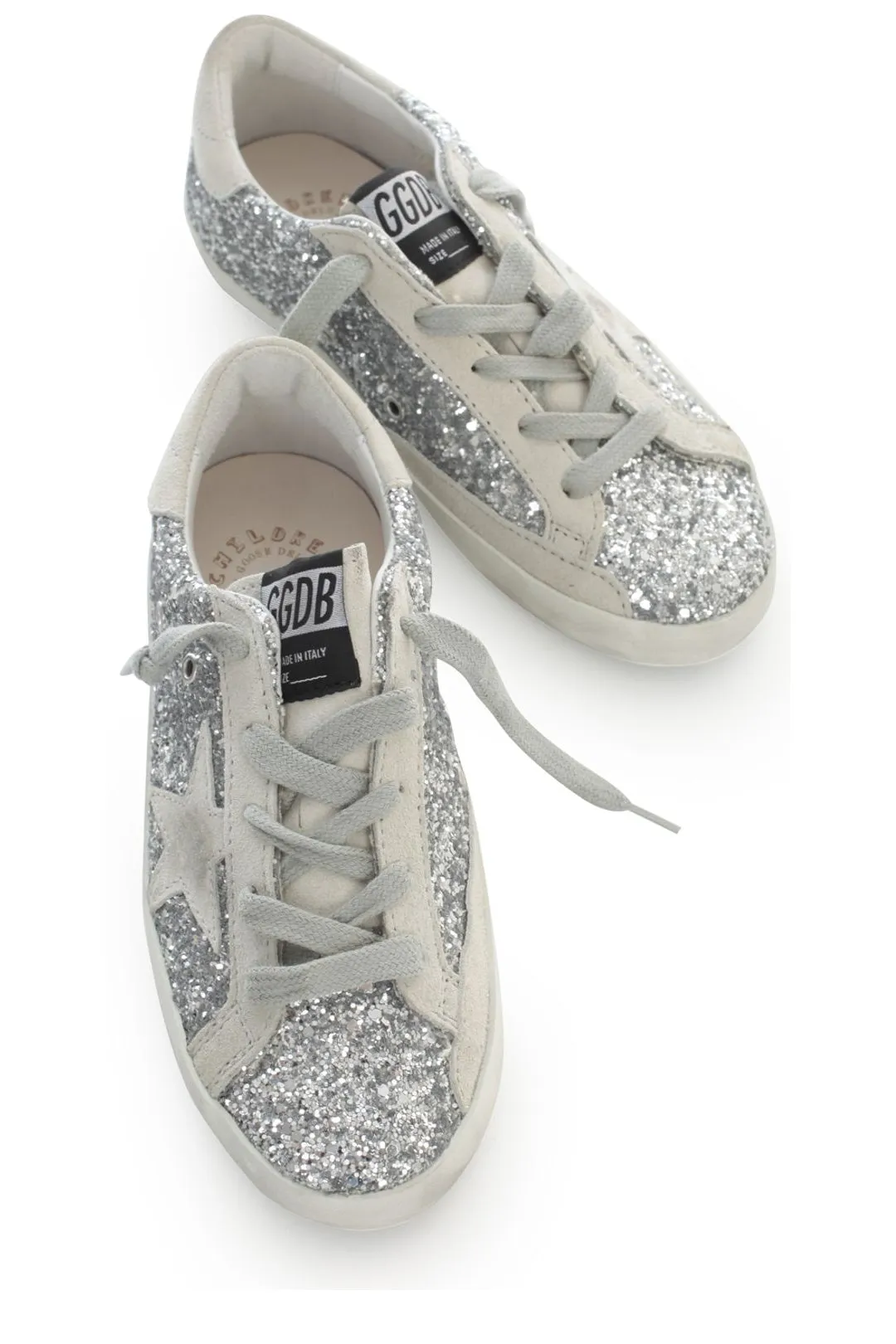 Golden Goose Kids Superstar Glitter Sneakers