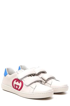 Gucci Kids Ace Strapped Sneakers