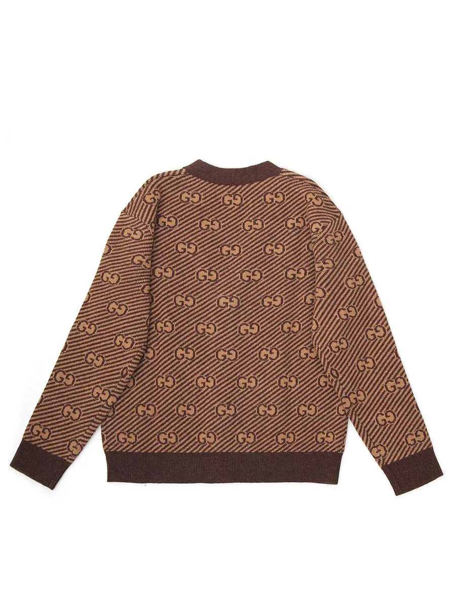 Gucci Kids GG Intarsia Cardigan
