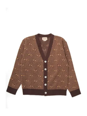 Gucci Kids GG Intarsia Cardigan