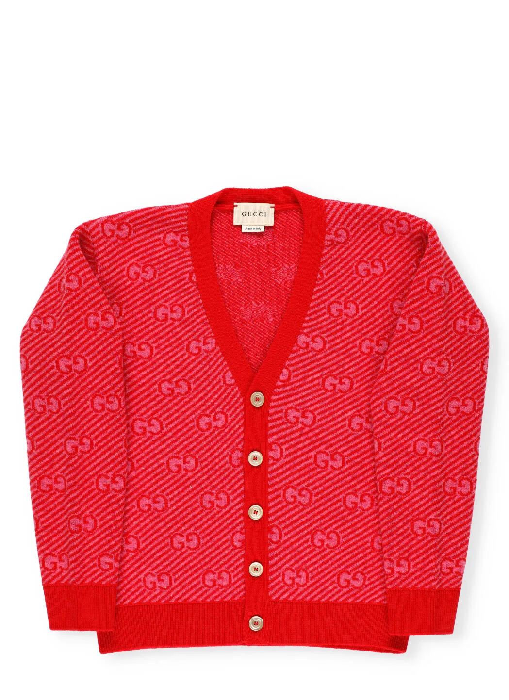Gucci Kids GG Monogram V-Neck Cardigan