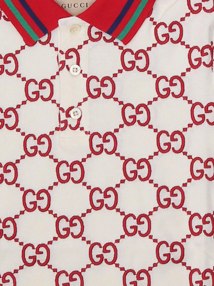 Gucci Kids GG Motif Polo Shirt